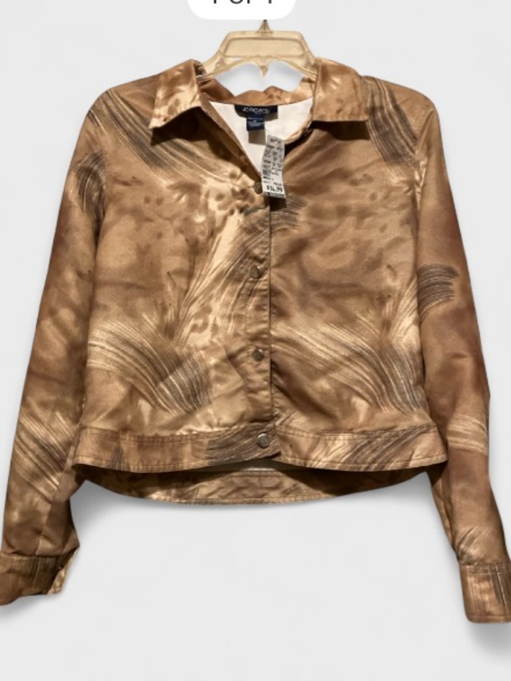 Jordan Blue Label Satin-Look Button Front Jacket M
